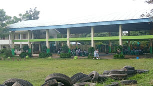 The school gym.