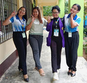 Rhea, Ma'am Pamela, Me, and Erica.