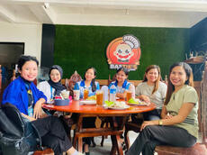 w/ Ara, Rhea, Erica, Ma'am Pamela, and Ma'am Kiezel.